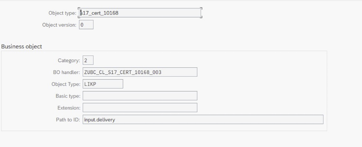 Certificate configuration example