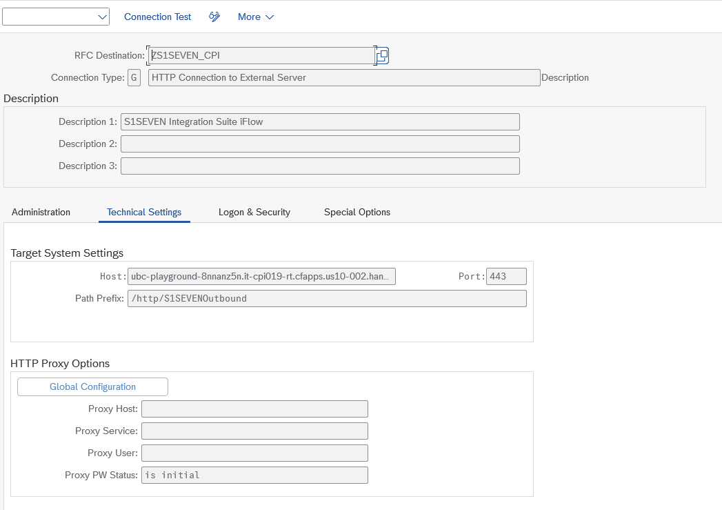 Pointing to iFlow Service