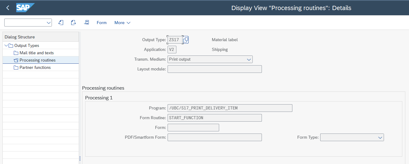 Custom Output type